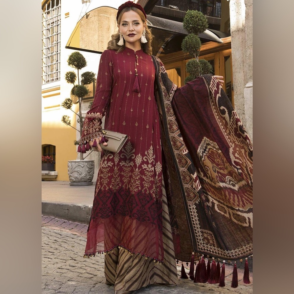 Tunic dress with palazzo pants